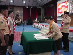 Wabup Vasung Melantik Pengurus Gerakan Pramuka Kota Manado Periode 2025–2030