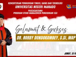 Bupati Minahasa Terima Gelar Doktor Dengan Predikat Cumlaud di Universitas Negeri Manado