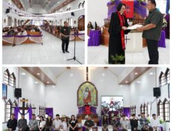 Bupati RD dan Keluarga Beribadah di GMIM Moria Sasaran dan di Lantik Sebagai Penasihat BPMJ. 