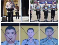 Polres Minahasa Laksanakan Upacara Pemberhentian Tidak Dengan Hormat, Kepada Tiga Anggota Kepolisian Minahasa. 