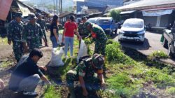 Gerakan Indonesia ASRI Digelar Serentak, Kodim 1302/Minahasa Bersihkan Pasar hingga Fasilitas Umum
