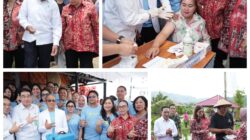 Kunjungan Wamen Kesehatan RI di Terima Wabup Vasung, Penyerahan Traktor dan Pemberian Vaksin HPV