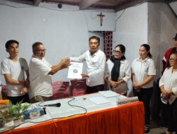 Polres Minahasa Laksanakan Pengamanan Bakal Calon Hukum Tua.