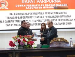 Bupati RD Beri Penghargaan Kepada Pimpinan dan Seluruh Anggota DPRD Telah Melaksanakan Fungsi Pengawasan