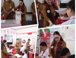 Wabup Vasung Brkunjung ke SD 4 dan SD 8 Tondano Dalam Kegiatan Ujian Sumatif Akhir Jenjang.