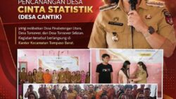 Wabup Vasung Hadiri Pencanangan Desa Cantik Badan Pusat Statistik.