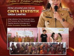 Wabup Vasung Hadiri Pencanangan Desa Cantik Badan Pusat Statistik.