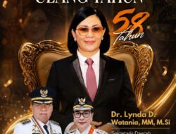 Ucapan Hangat Bupati Robby dan Wabup Vanda Warnai HUT ke-58 Sekda Linda Watania