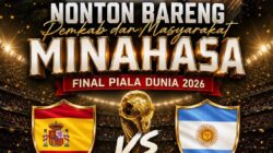 Pemkab Minahasa Gelar Nobar Final Piala Dunia 2026, Ajak Warga Dukung Tim Favorit