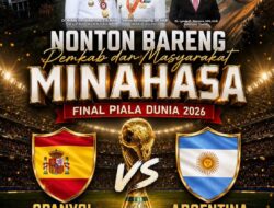 Pemkab Minahasa Gelar Nobar Final Piala Dunia 2026, Ajak Warga Dukung Tim Favorit