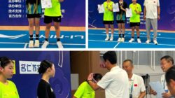 Pebulutangkis Muda Kawangkoan Fania Nathania Kembau Raih Juara 3 di China Harumkan Minahasa. 