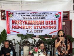 Musdes Desa Leleko Bahas Rembuk Stunting dan RKPDes 2027, Camat Remboken Tekankan Perencanaan Tepat Sasaran